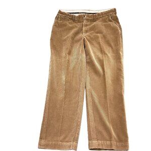 Polo Ralph Lauren Pants Men‎ 38W x 30L Brown Corduroy Cotton Chino Classic VTG